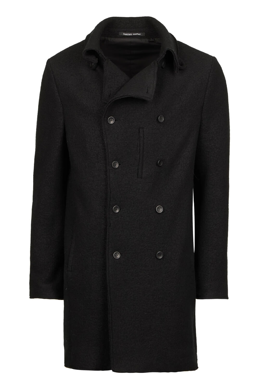 Lana Wool Long Coat Black