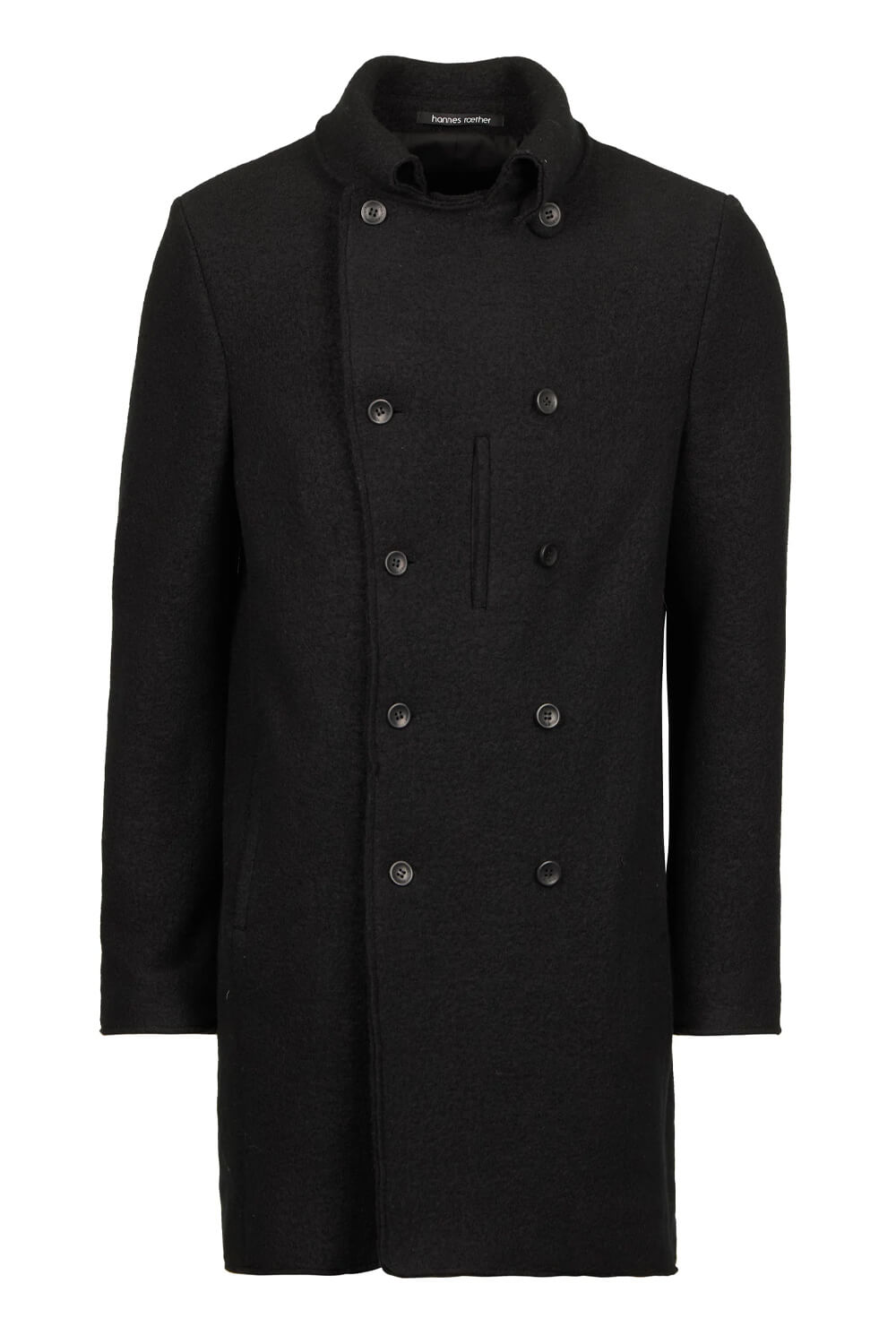 Lana Wool Long Coat Black