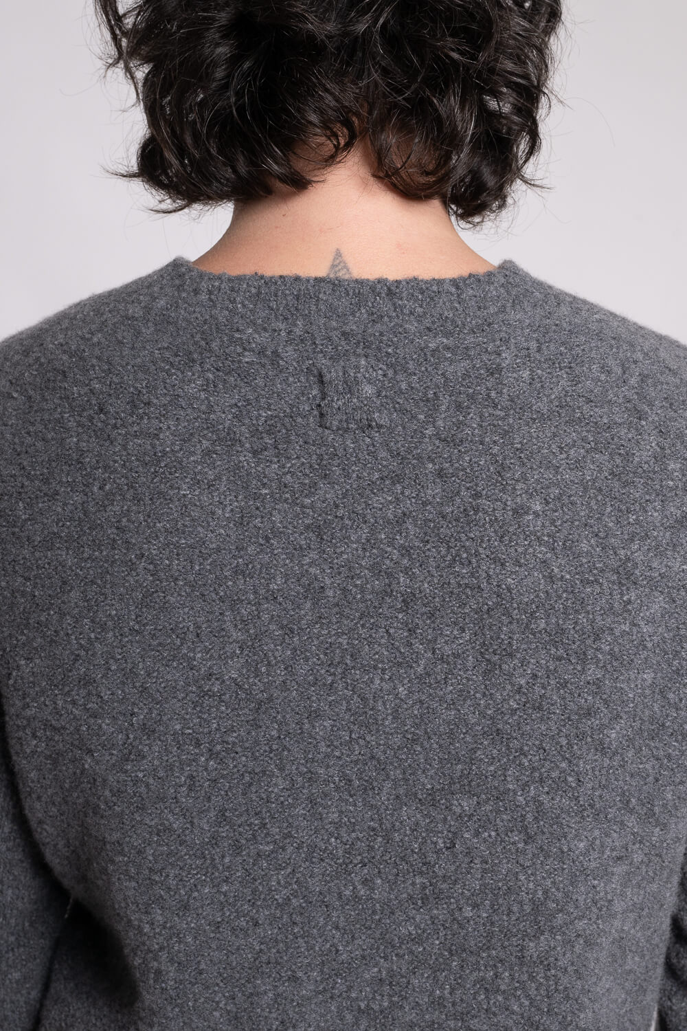 Lana Wool Textured Effect Sweater Grey