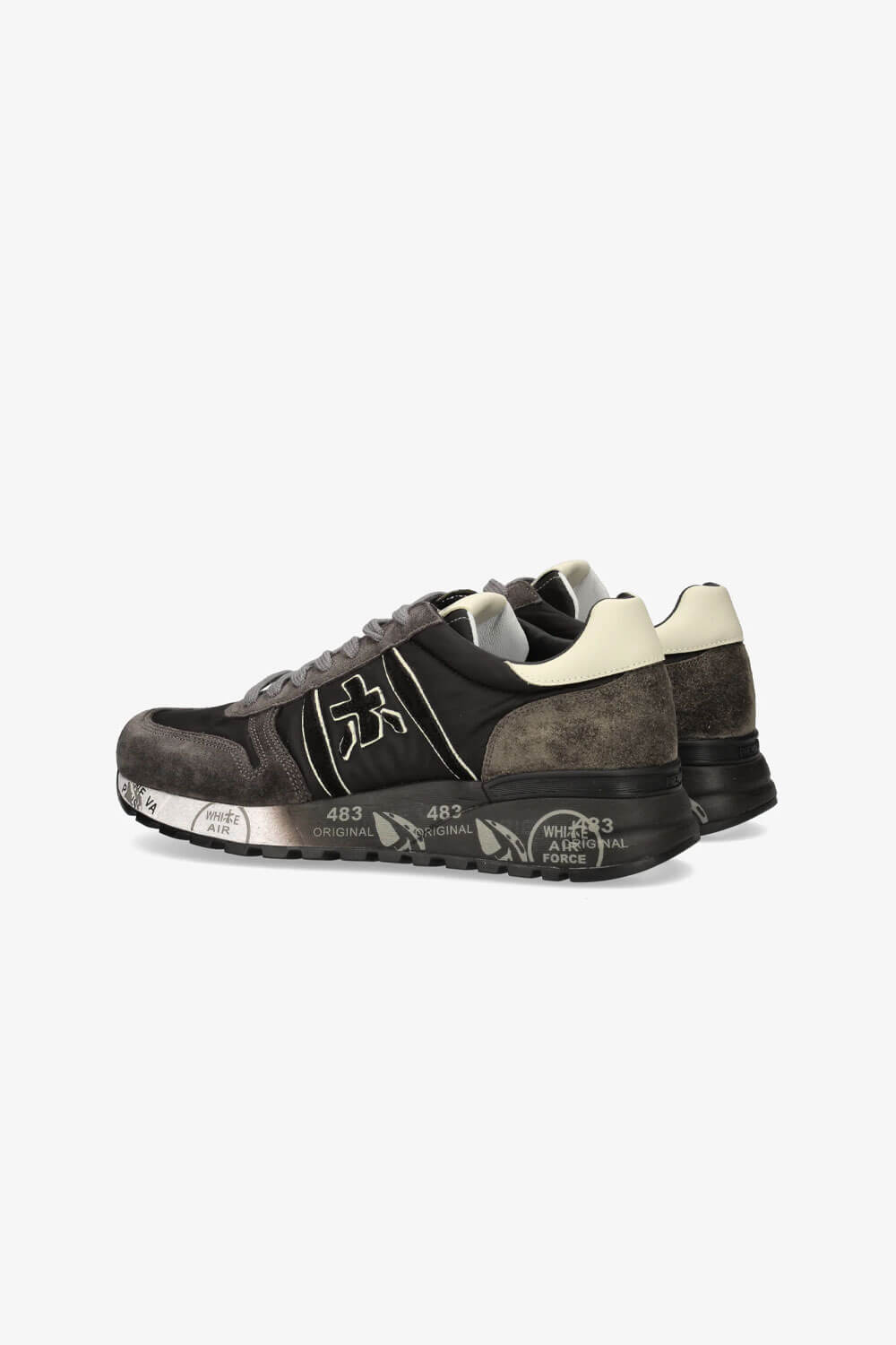 Lander Sneaker Black/Dark Brown/Beige
