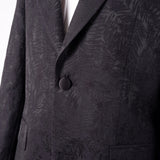 Leaf Effect Blazer Black