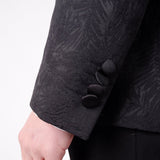 Leaf Effect Blazer Black