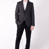 Leaf Effect Blazer Black