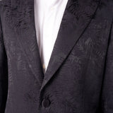 Leaf Effect Blazer Black