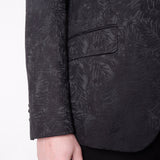 Leaf Effect Blazer Black