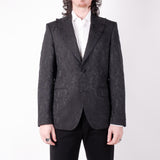 Leaf Effect Blazer Black