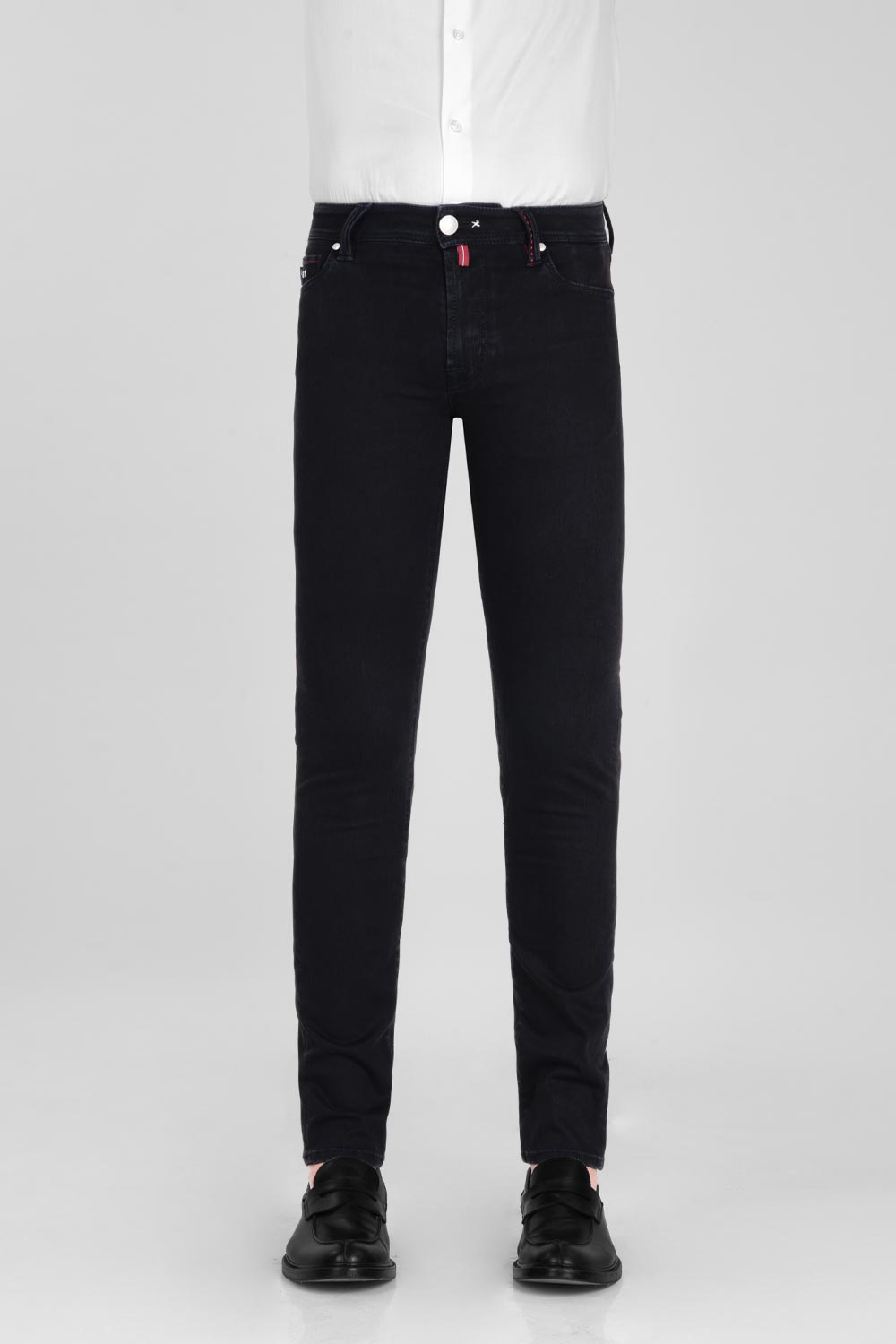 Leonardo Zip SS Jeans Black