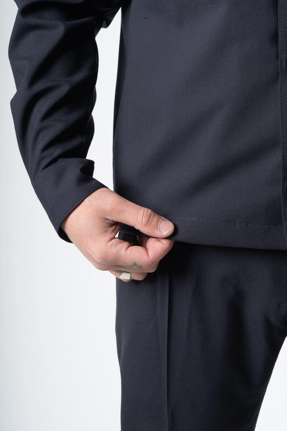 Leroy Pocket Detail Button-Up Shirt Navy