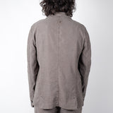 Washed Silk/Linen Jacket Grey