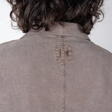 Washed Silk/Linen Jacket Grey