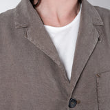 Washed Silk/Linen Jacket Grey