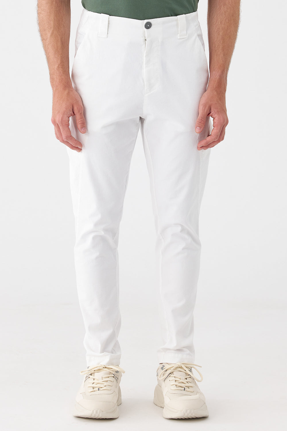 Light Weight Combat Chinos White