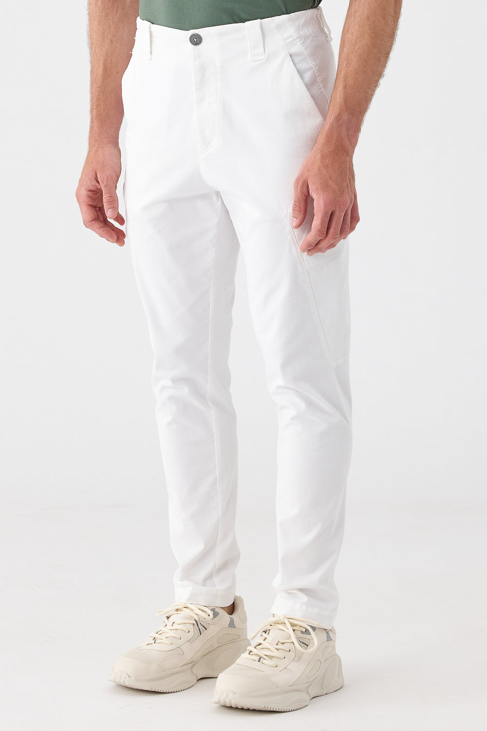 Light Weight Combat Chinos White