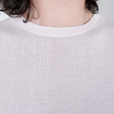 Lightweight Knitted Round Neck T-Shirt Lilac