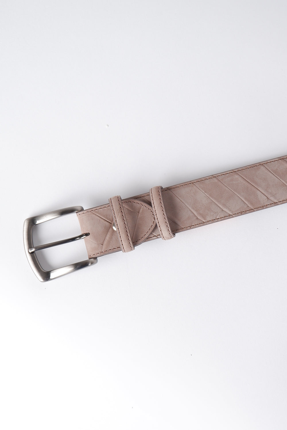 Linear Design Fiba Belt Taupe