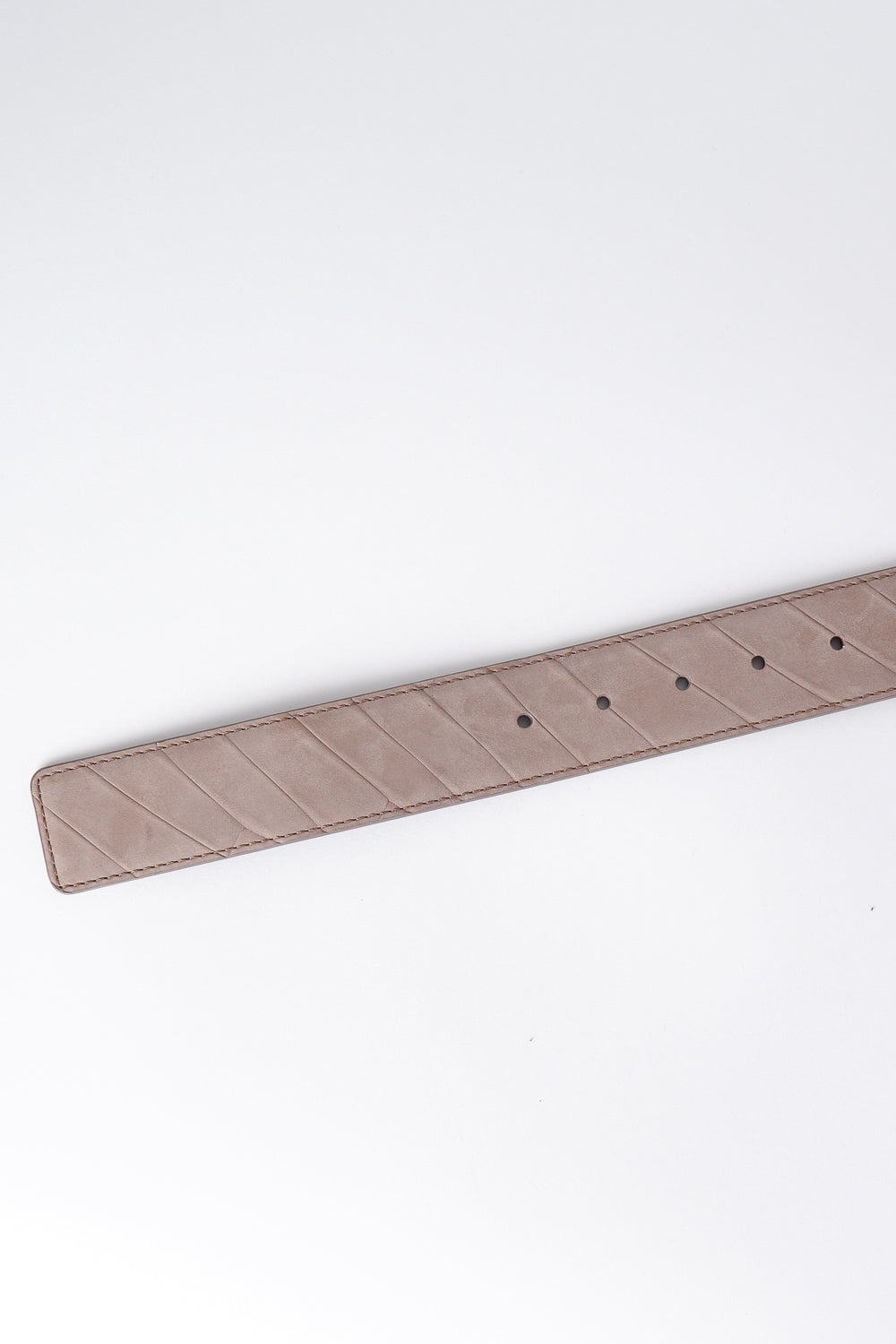 Linear Design Fiba Belt Taupe