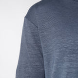 Linen Faded Design T-Shirt Blue