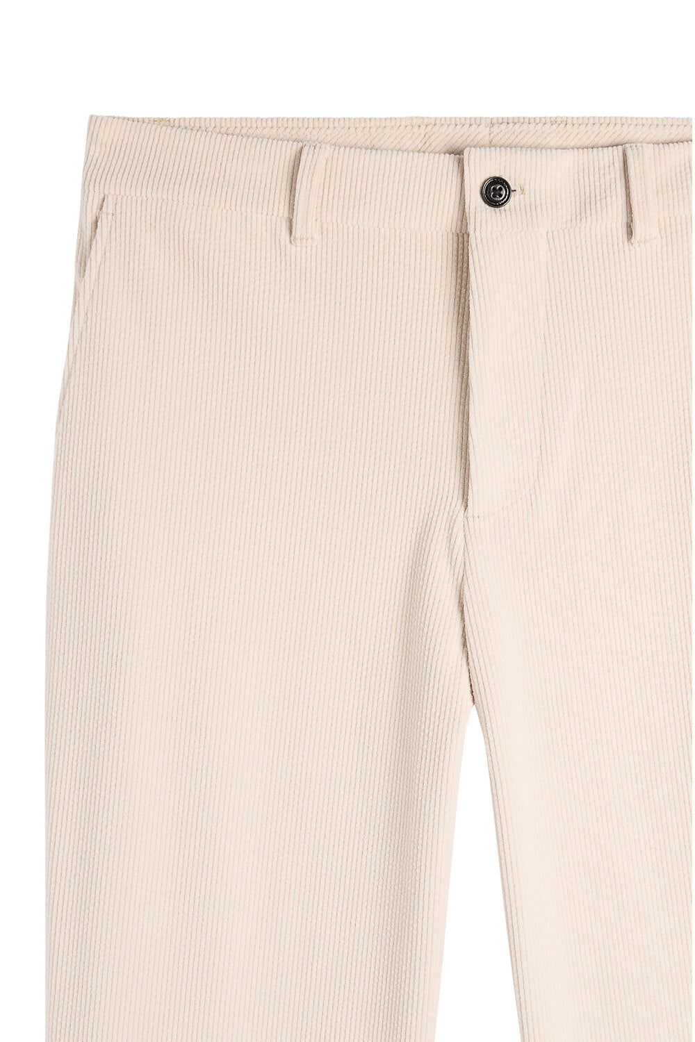 Logan Drape Cord Pants Cream