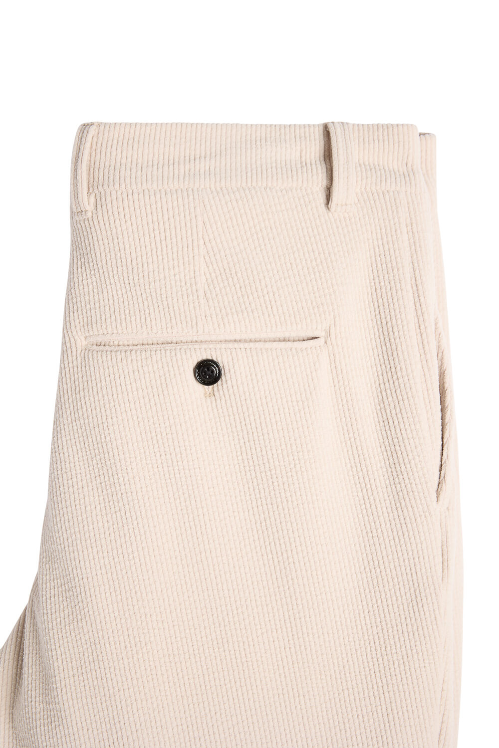 Logan Drape Cord Pants Cream