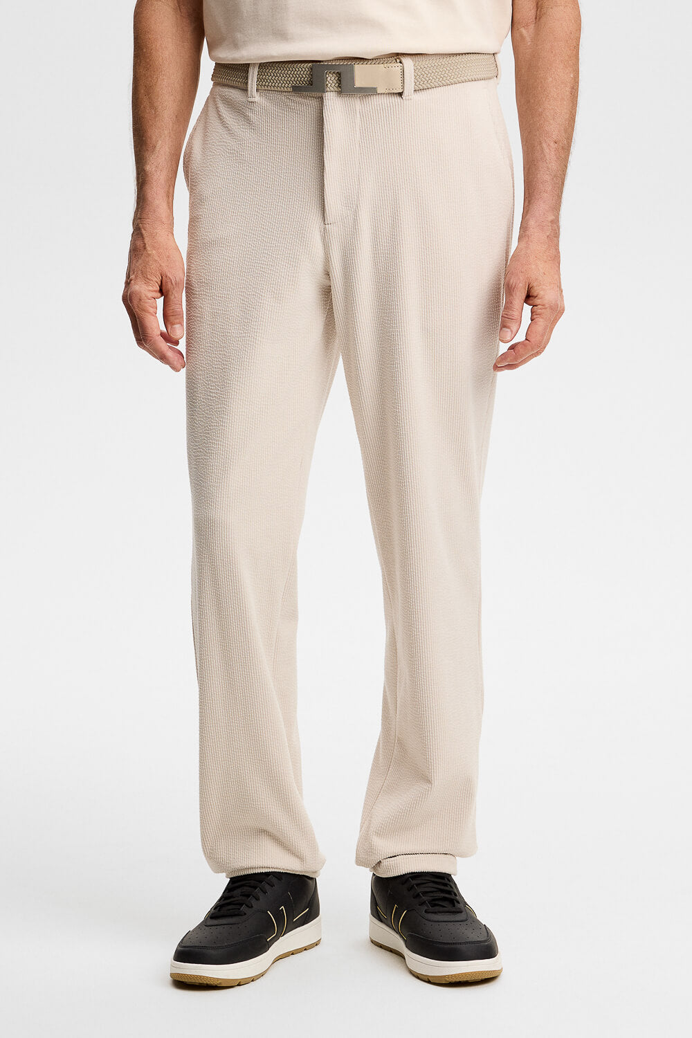 Logan Drape Cord Pants Cream