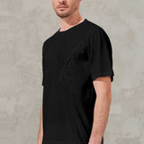 Loose Fit Cotton T-Shirt Black