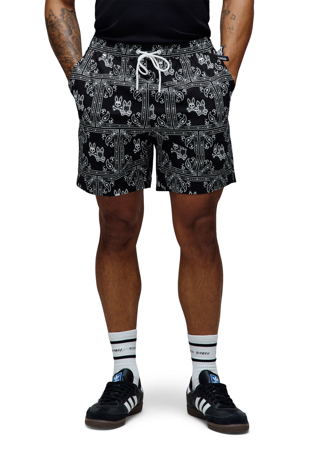 Luke All Over Print Swimshorts Black