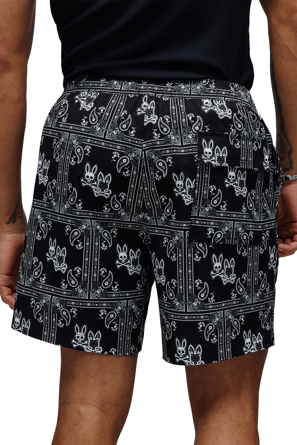 Luke All Over Print Swimshorts Black