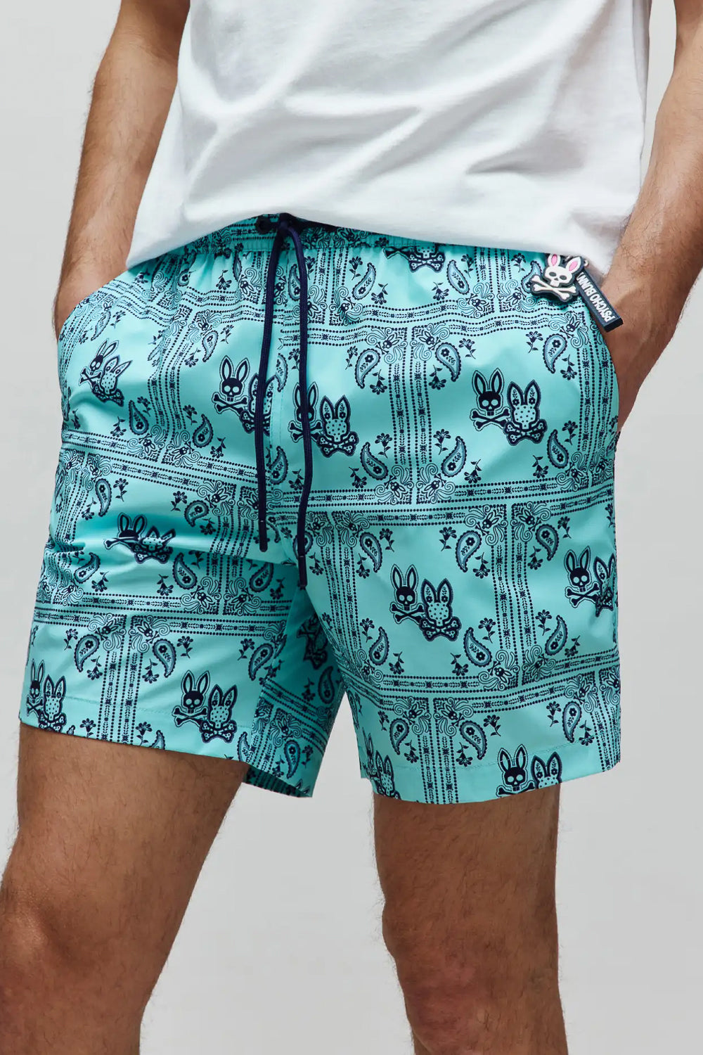 Luke All Over Print Swimshorts Turquoise