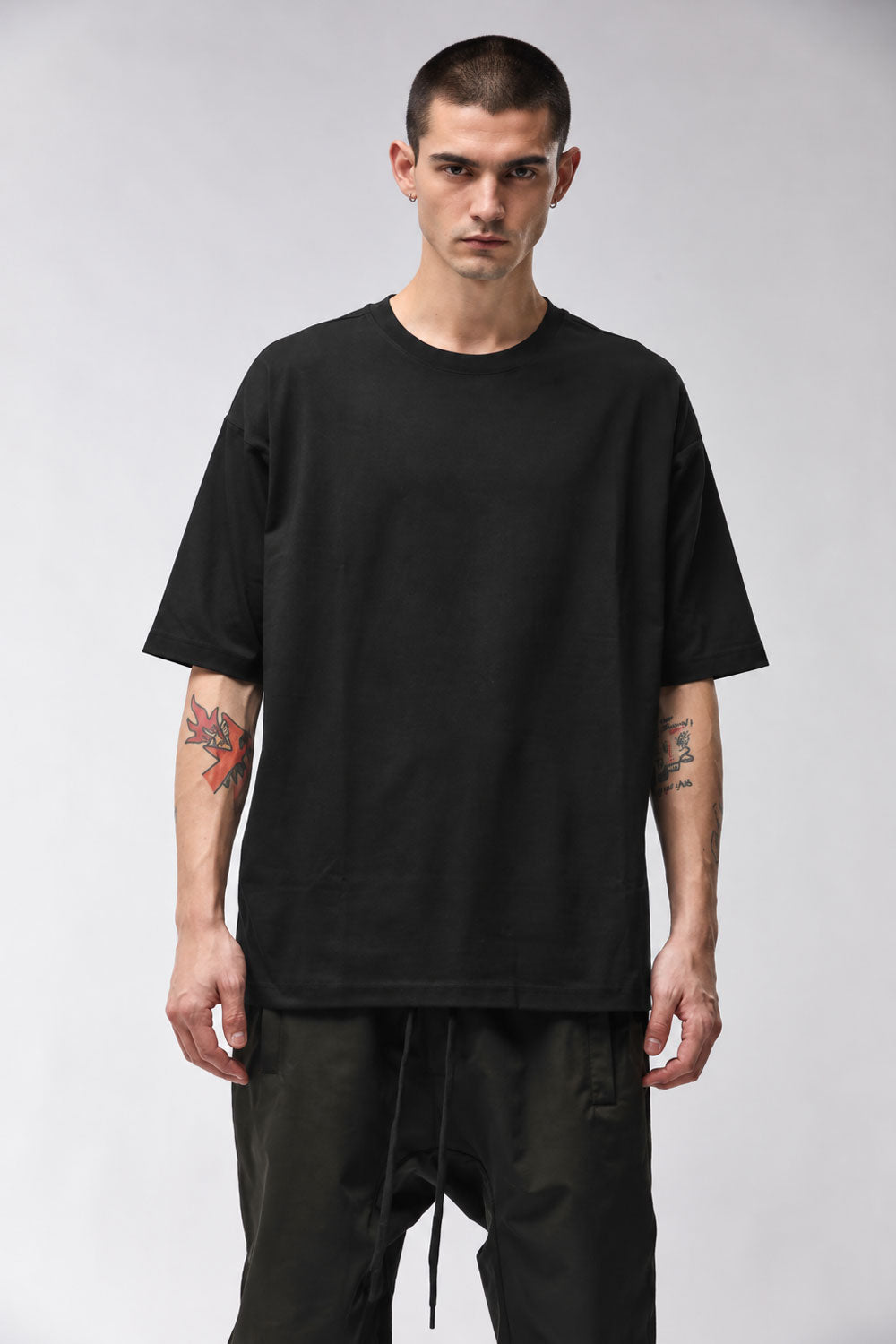 M TS 986 Cotton/Modal Blend Relaxed Fit T-Shirt Black