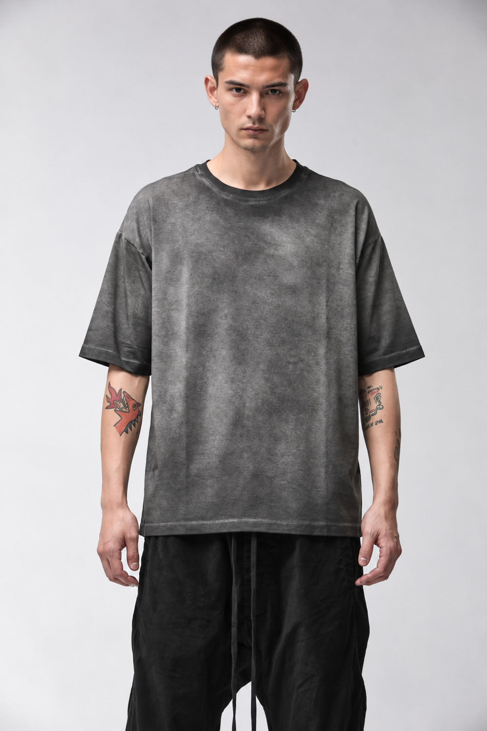 M TS 986 Cotton/Modal Blend Relaxed Fit T-Shirt Grey