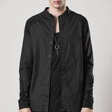 M H 157 Cotton Shirt Black