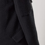 M J 69 Long Wool Coat Black