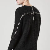 M K 117 Alpaca Knit Black