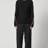 M K 117 Alpaca Knit Black