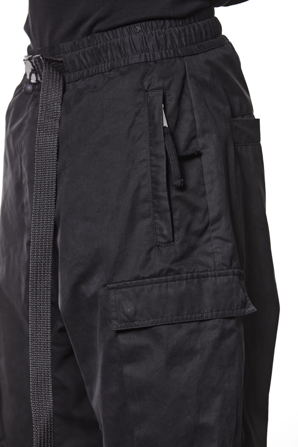 M P 15 Belt Detail Cargo Pants Black