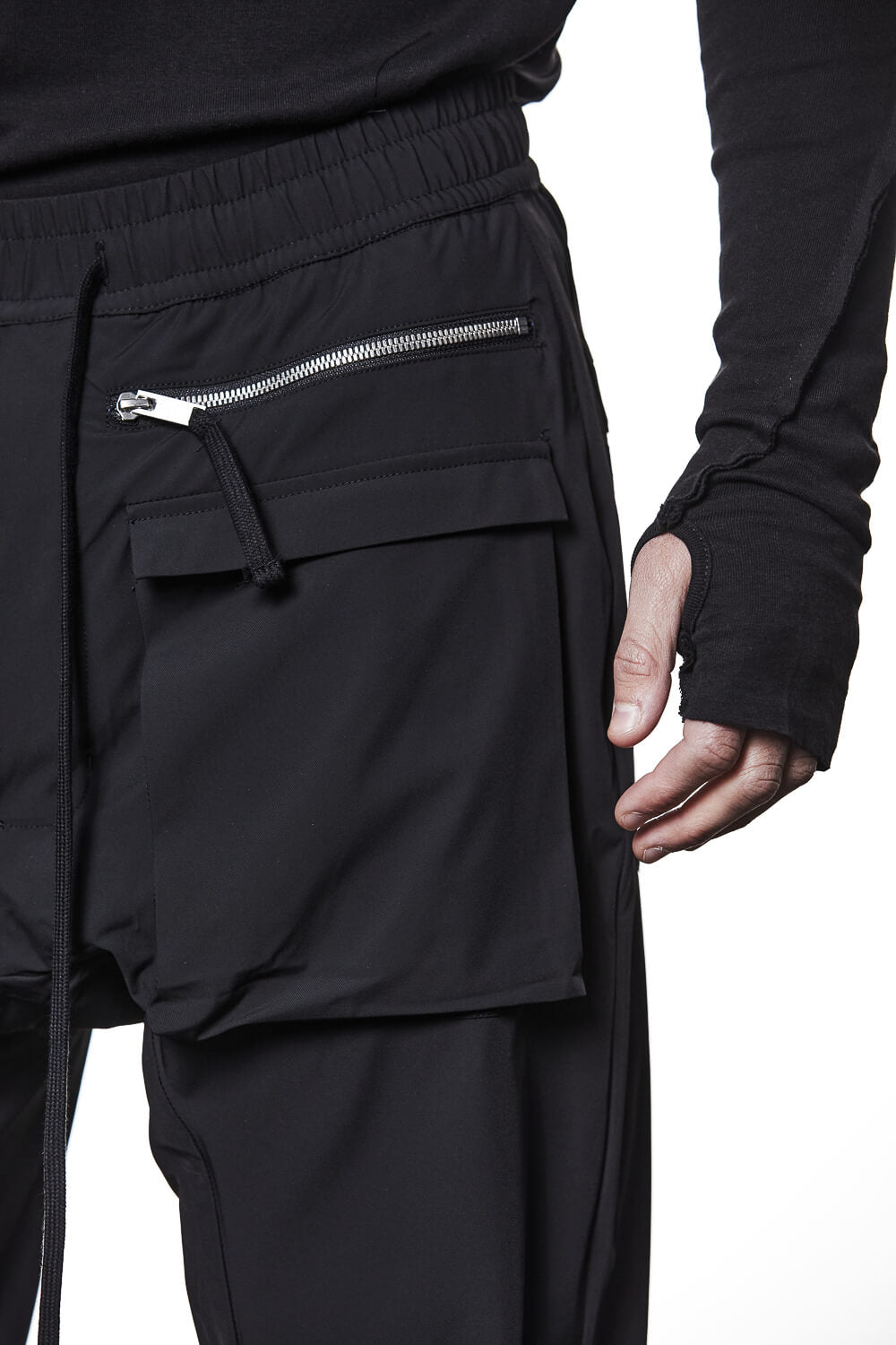 M P 27 Woven Cargo Trousers Black