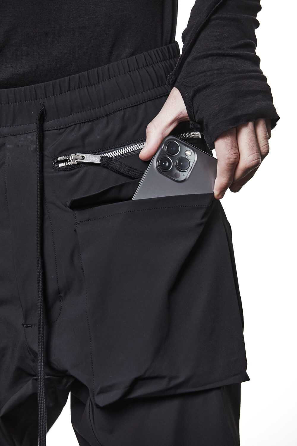 M P 27 Woven Cargo Trousers Black