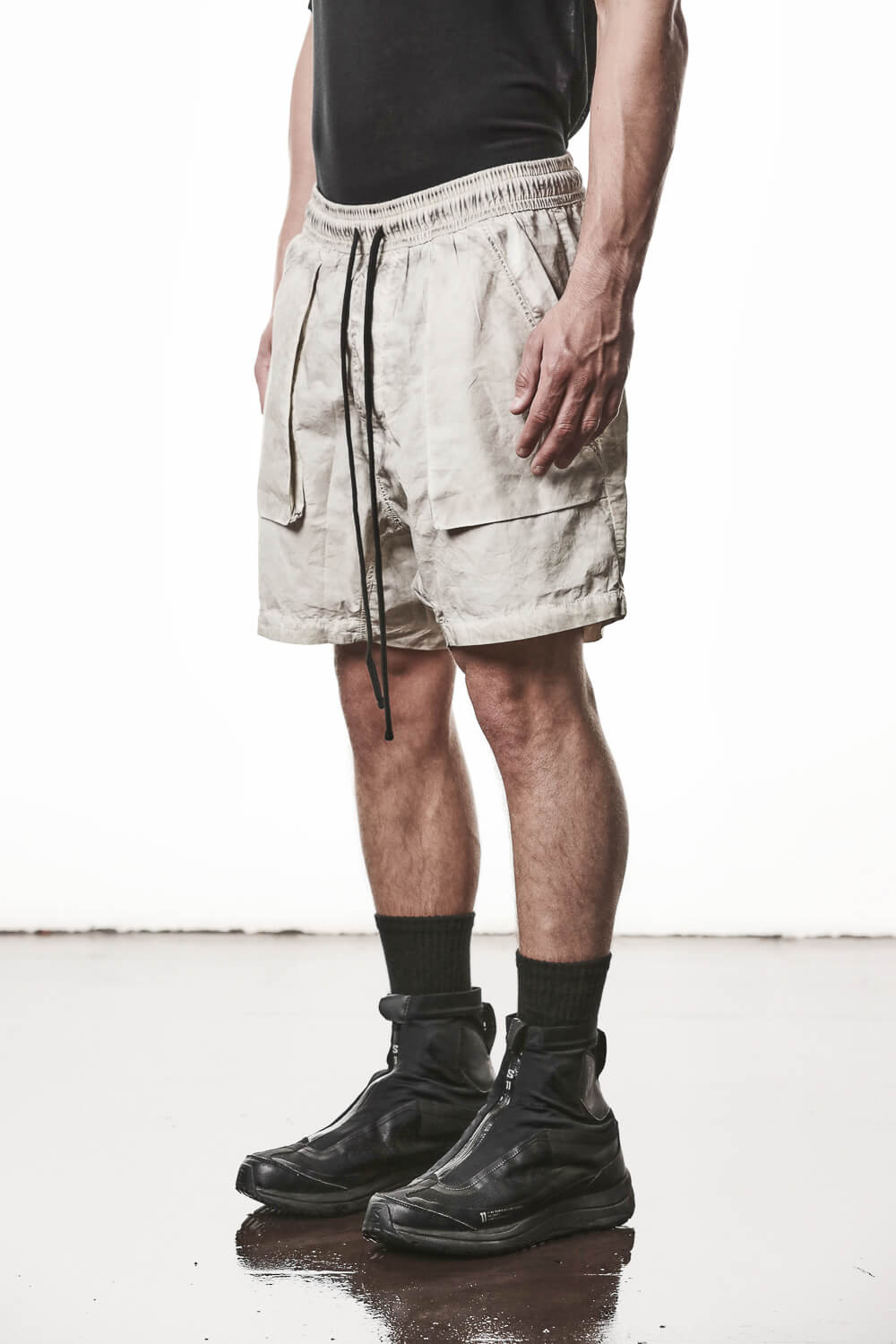 M P 37 Organic Cotton Shorts Beige
