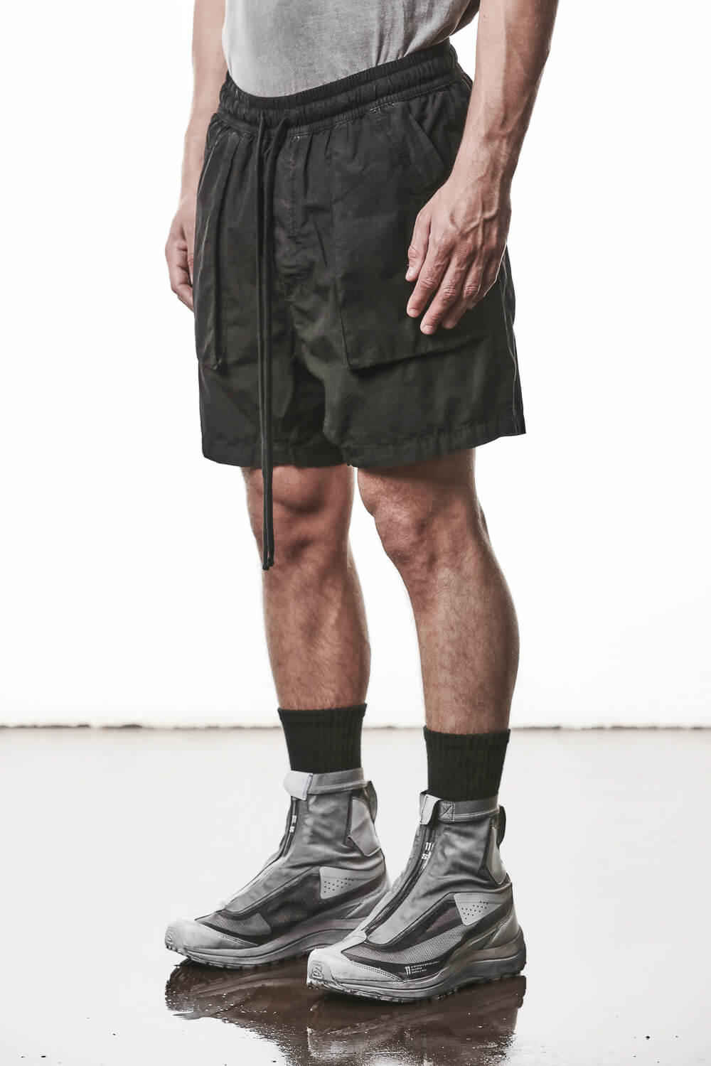 M P 37 Organic Cotton Shorts Black