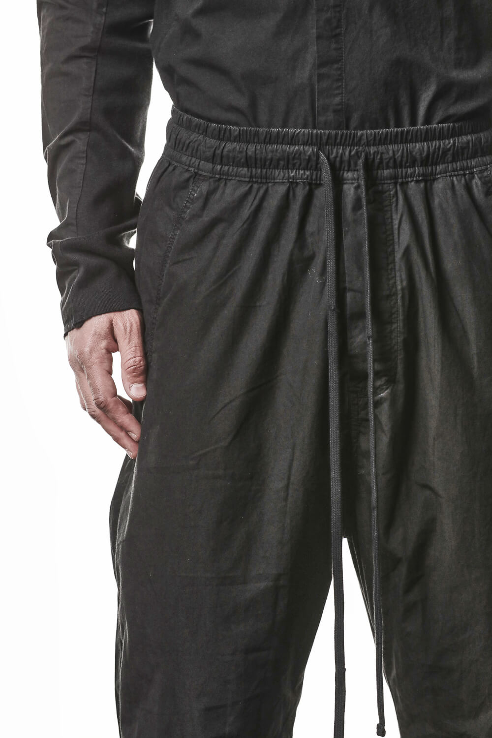 M P 38 Organic Cotton Trousers Black