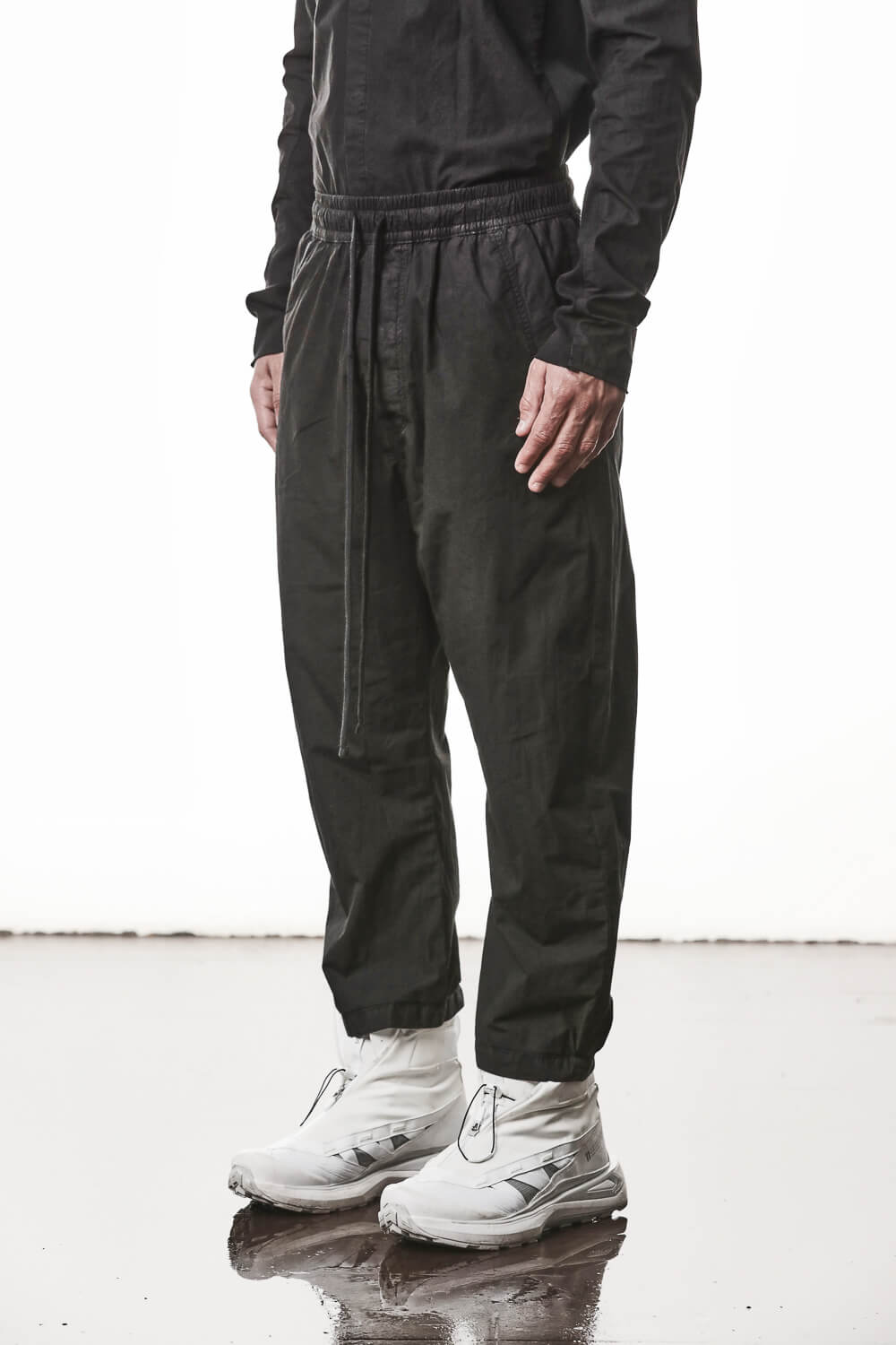 M P 38 Organic Cotton Trousers Black