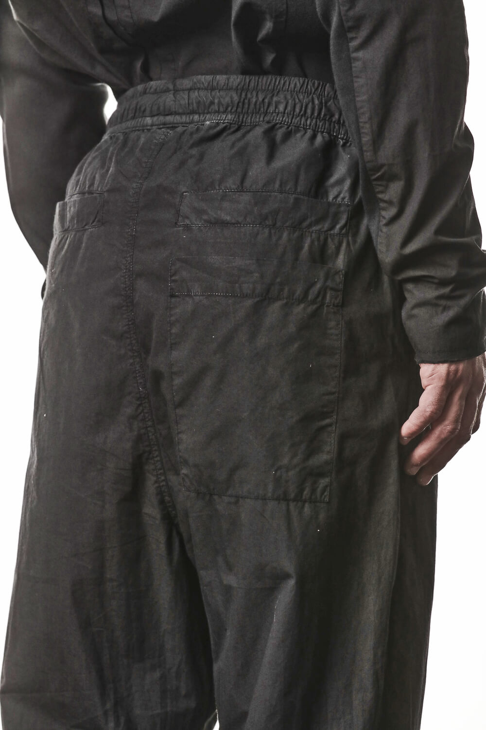 M P 38 Organic Cotton Trousers Black