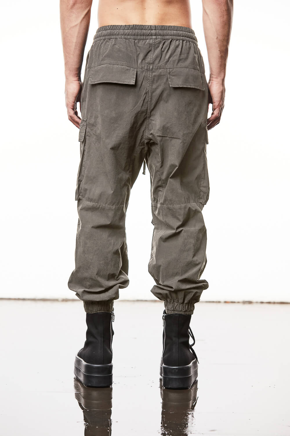 M P 7 Wide Fit Cargo Pants Grey