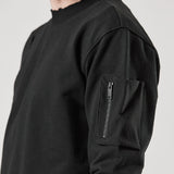 M S 173 Round Neck Sweatshirt Black