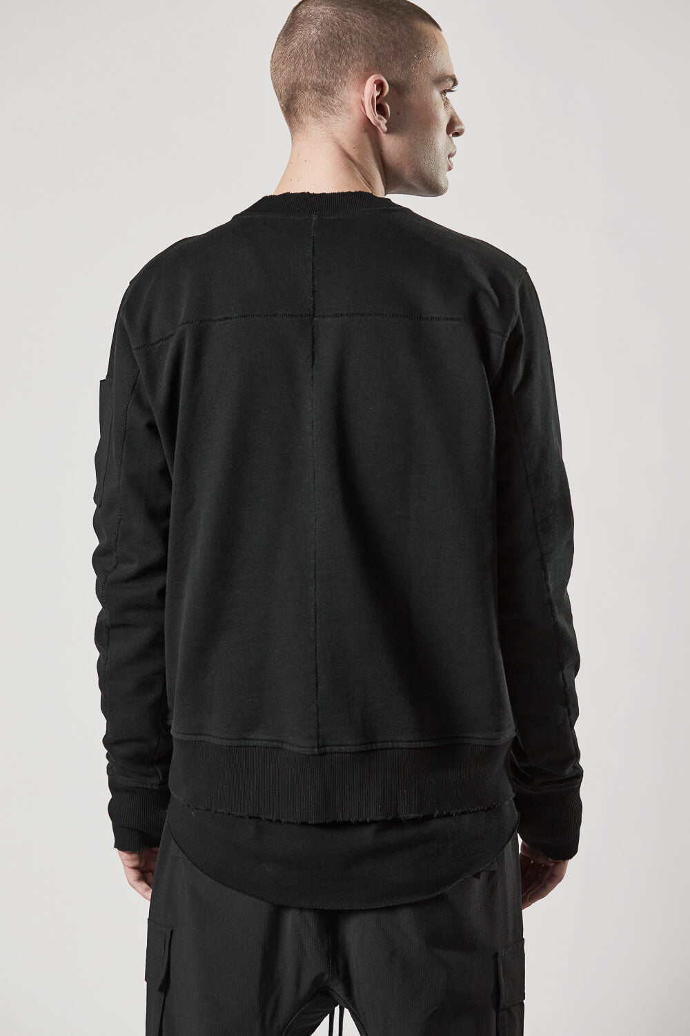 M S 173 Round Neck Sweatshirt Black