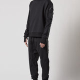 M S 179 Sleeve Pocket Hoodie Black