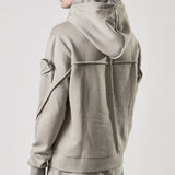 M S 179 Sleeve Pocket Hoodie Sand