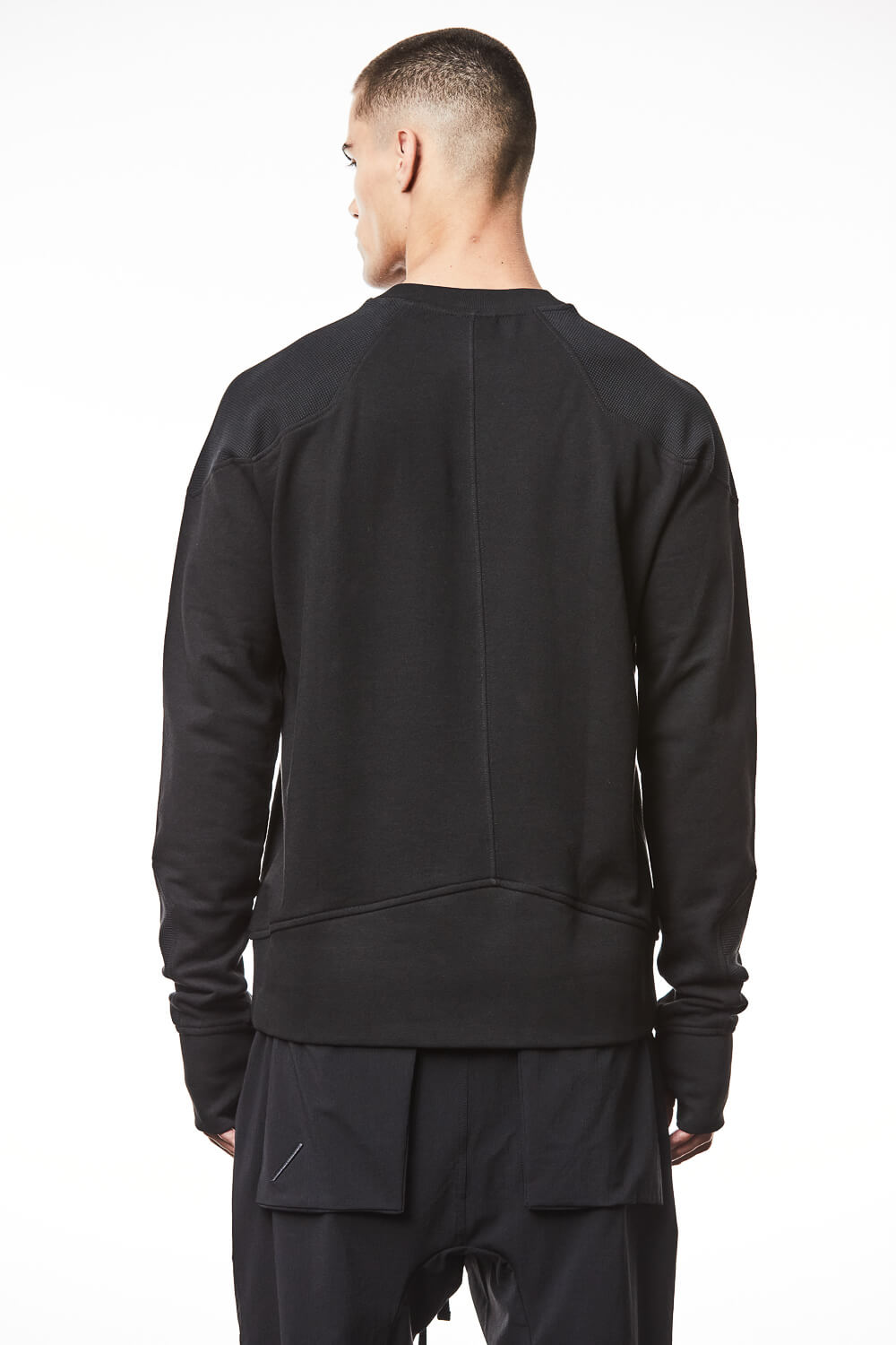 M S 182 Round Neck Sweatshirt Black