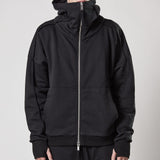 M SJ 645 Hooded Zip Jacket Black