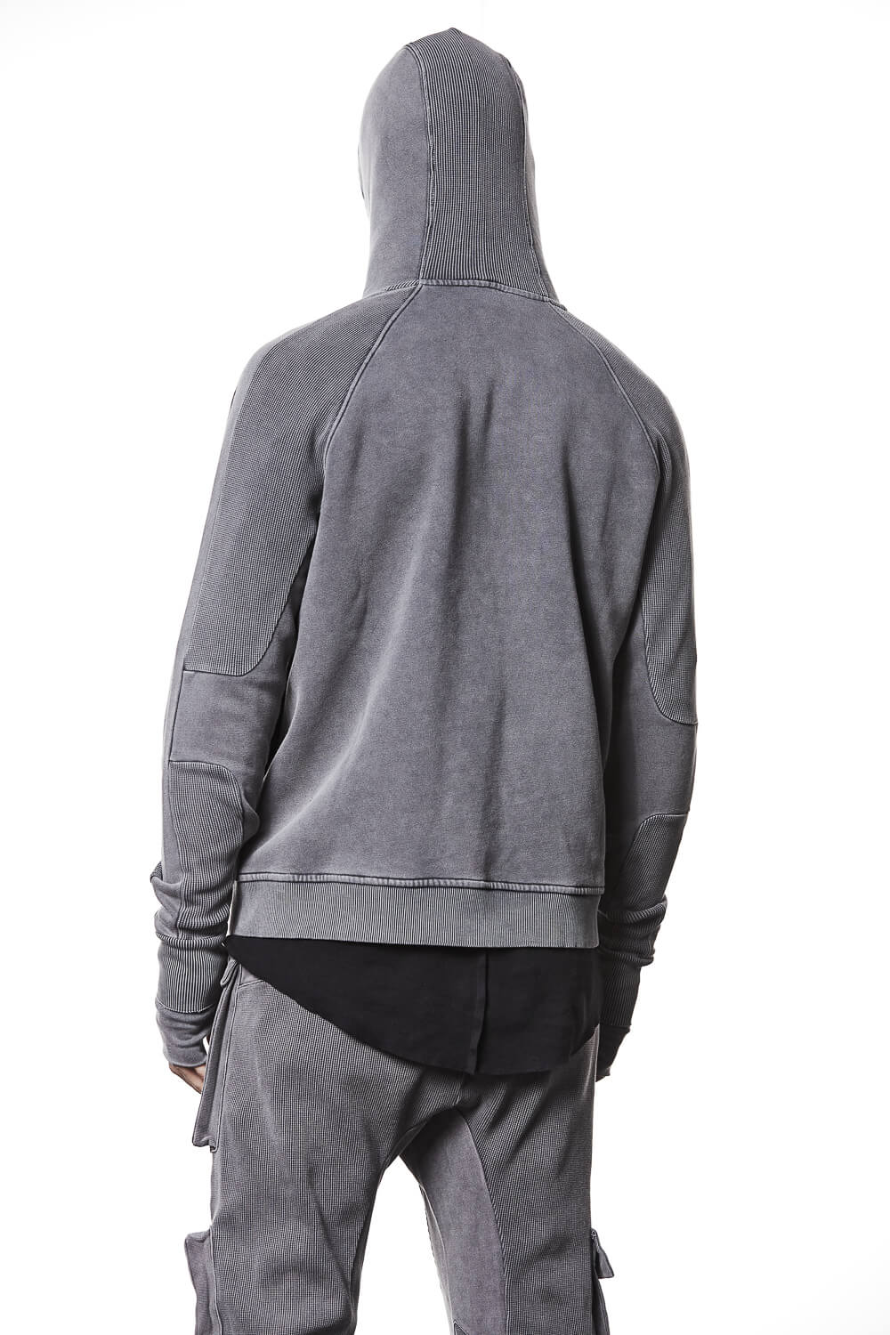 M SJ 691 2-Way Zip Closure Cotton Jacket Grey